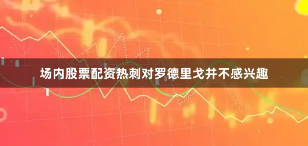 场内股票配资热刺对罗德里戈并不感兴趣
